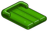 Green Plasto Air Mattress