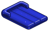 Deep Blue Plasto Air Mattress