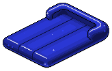 Deep Blue Plasto Air Mattress