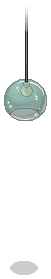 Teal Plasto Hanging Light