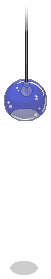 Deep Blue Plasto Hanging Light