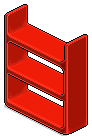 Red Plasto Shelves