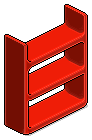 Red Plasto Shelves