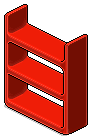 Red Plasto Shelves