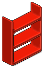 Red Plasto Shelves