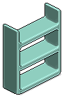 Teal Plasto Shelves