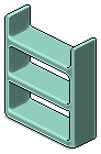 Teal Plasto Shelves