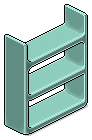Teal Plasto Shelves
