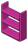 Fuchsia Plasto Shelves