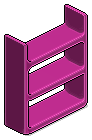 Fuchsia Plasto Shelves