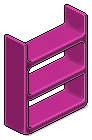 Fuchsia Plasto Shelves