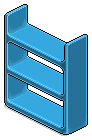 Sky Blue Plasto Shelves