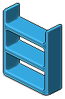 Sky Blue Plasto Shelves