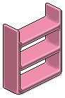 Baby Pink Plasto Shelves
