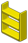 Yellow Plasto Shelves