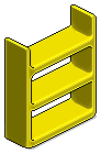 Yellow Plasto Shelves