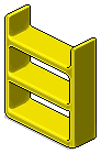 Yellow Plasto Shelves