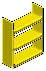 Yellow Plasto Shelves