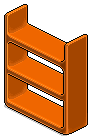 Orange Plasto Shelves