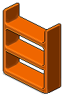 Orange Plasto Shelves