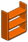 Orange Plasto Shelves