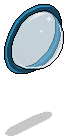 Sky Blue Plasto Curved Porthole