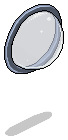 Blue Satin Plasto Curved Porthole