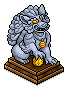 Light Blue Grey Shishi Lamp
