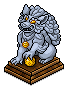 Light Blue Grey Shishi Lamp
