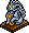 Light Blue Grey Shishi Lamp
