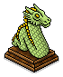 Lime Green Dragon Lamp