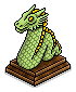 Lime Green Dragon Lamp
