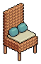 Rattan Blue Chair