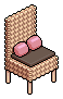Rattan Pink Chair