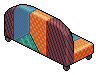 Patchwork Orange Sofa