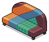 Patchwork Orange Sofa