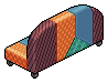 Patchwork Orange Sofa