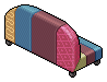 Patchwork Pink Sofa