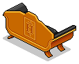 Regal Black Throne Sofa