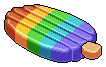 Rainbow Popsicle Float