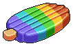 Rainbow Popsicle Float