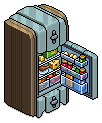 Pale Blue Silo Fridge