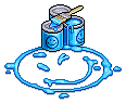 Blue Smiley Paint