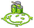Green Smiley Paint