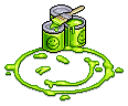 Green Smiley Paint