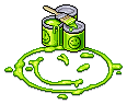 Green Smiley Paint