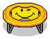 Yellow Smiley Trampoline