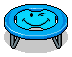 Blue Smiley Trampoline