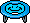 Blue Smiley Trampoline