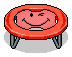 Red Smiley Trampoline
